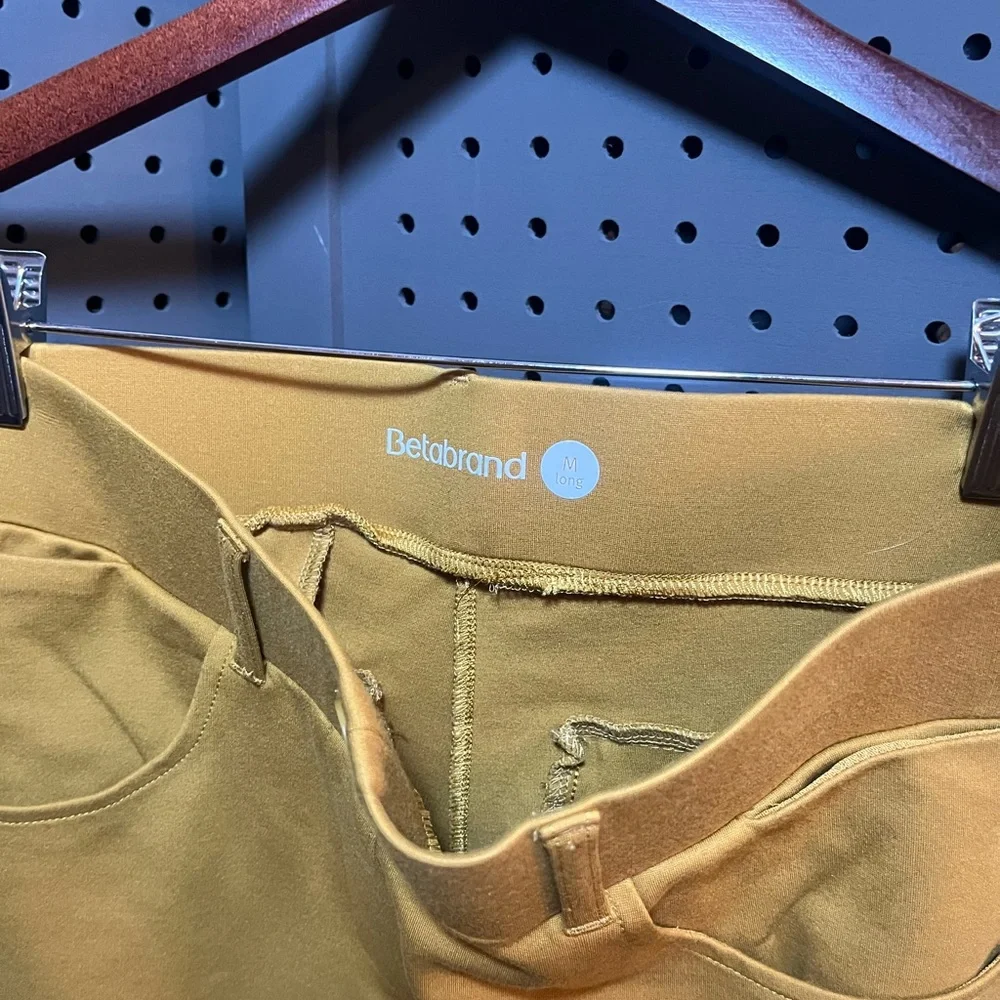 Betabrand Mustard Yellow Ponte Pants - Picture 7 of 7